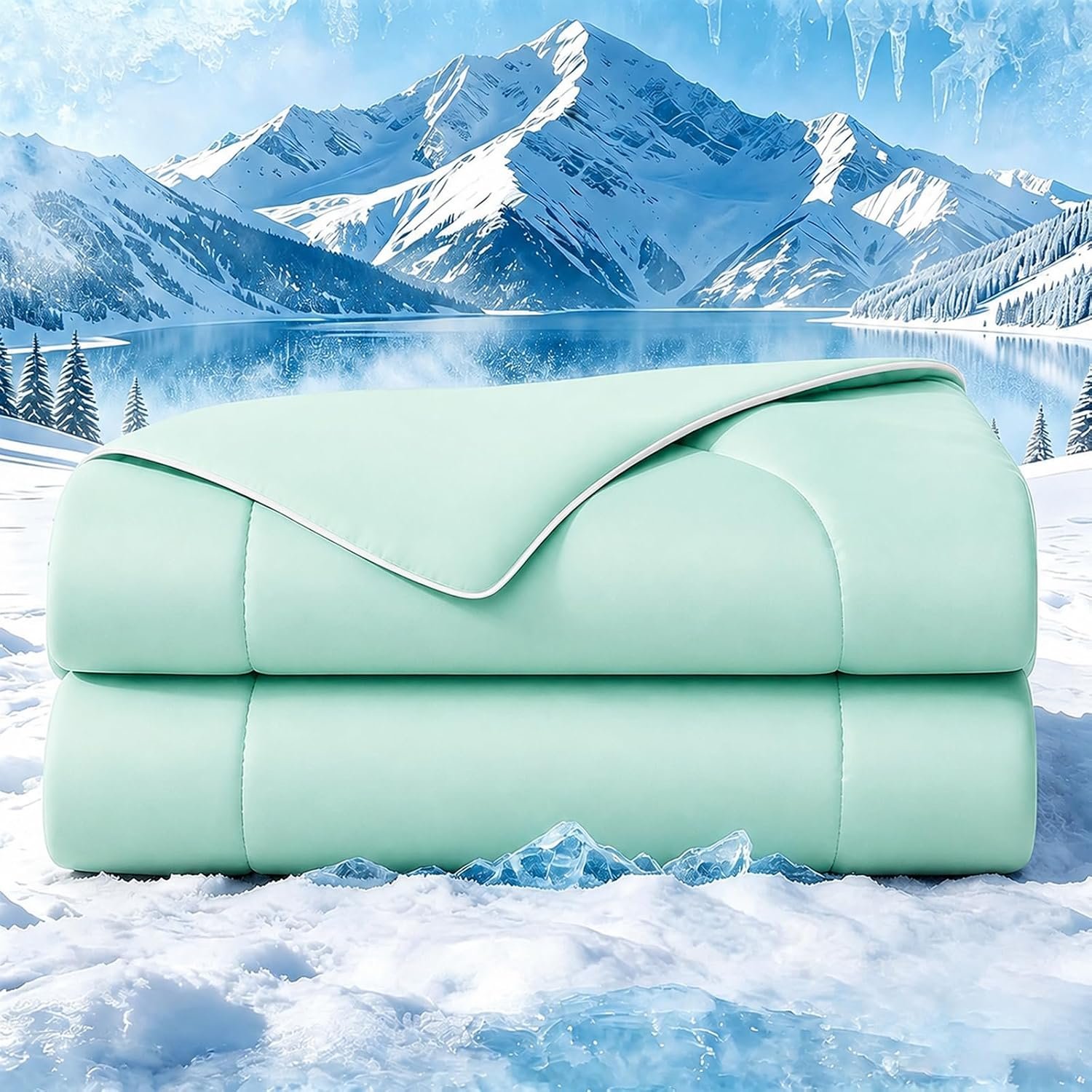 71toLRzrvhL._AC_SL1500_.jpg Lightweight Summer Comforter with Breathable Moisture Wicking Fabric - Image 1