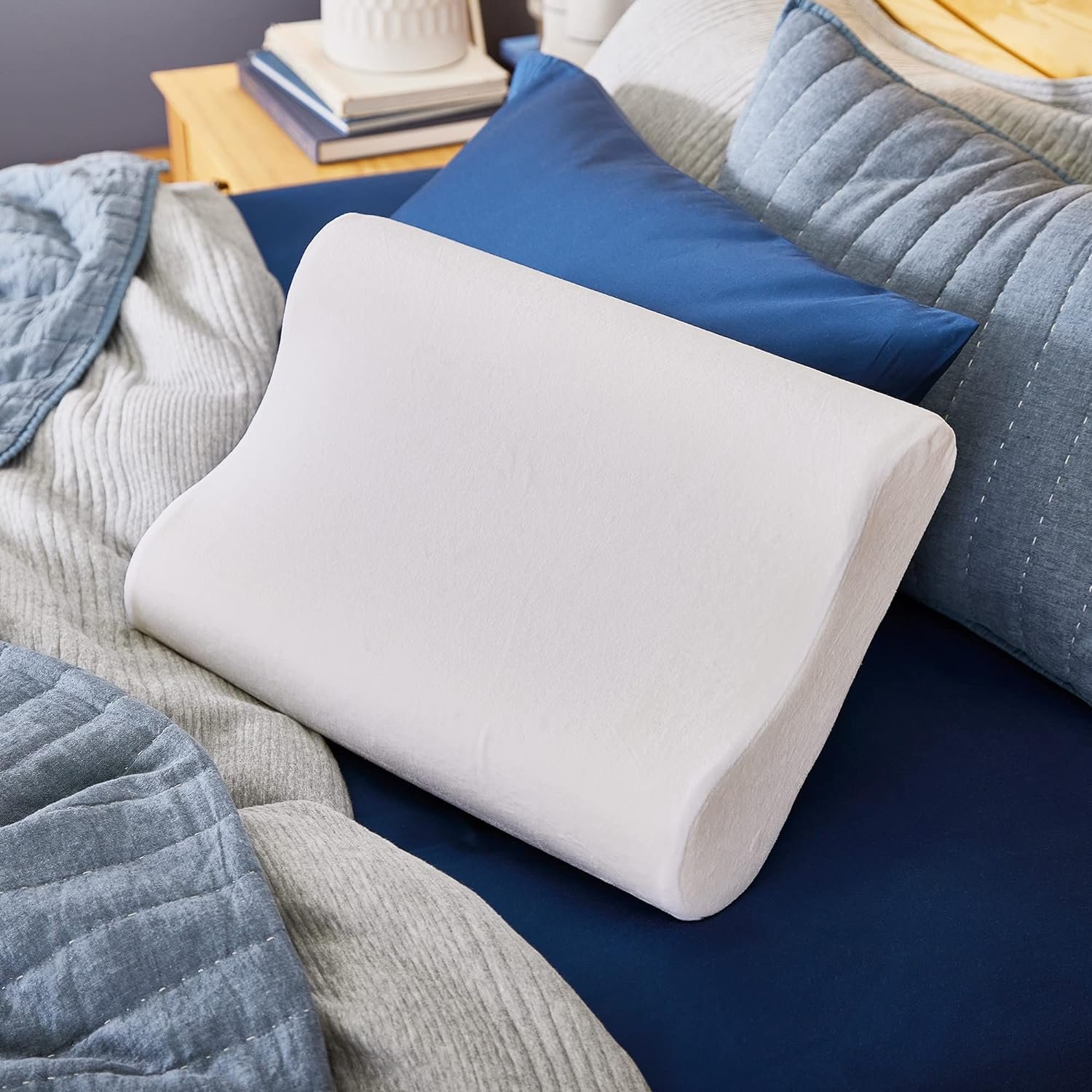 81jIIBgXHPL._AC_SL1500_.jpg Contour Memory Foam Pillow with Dual Height Support - Image 1
