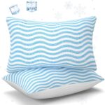 Dual Sided Cooling and Cozy Fabric Pillow with Adjustable Loft